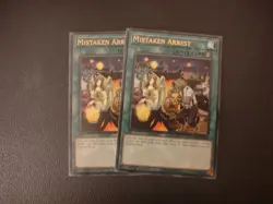 2x Yugioh - Mistaken Arrest MAGO-EN080 1st Edition - Gold Rare - Image 1