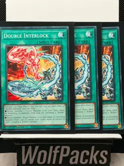 Yu-Gi-Oh! TCG Burst Protocol - Double Interlock BPRO-EN052 Lot of 3 - Image 1