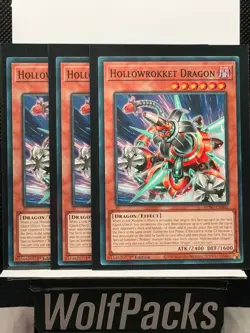 Yu-Gi-Oh! TCG Burst Protocol - Hollowrokket Dragon BPRO-EN002 Lot of 3 - Image 1