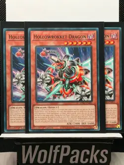 Yu-Gi-Oh! TCG Burst Protocol - Hollowrokket Dragon BPRO-EN002 Lot of 3 - Image 2