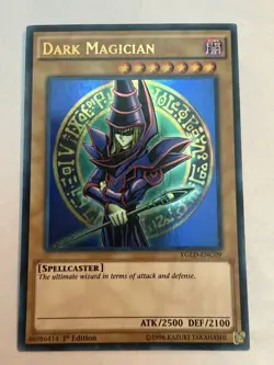 Dark Magician YGLD-ENC09 Ultra Rare Yu-Gi-Oh TCG Alternate Art - NM - Image 1