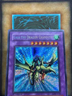Yugioh Gaia the Dragon Champion LOB-A125 Secret Rare 1st Ed AUSTRAILIAN VLP - Image 2