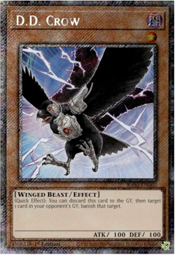 Yugioh! - D.D. Crow - RA02-EN002 - Platinum Secret Rare - NM/M - NEW - Image 1