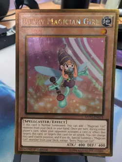 YuGiOh! Berry Magician Girl MVP1-ENG14 Gold Rare 1st Ed - Image 1