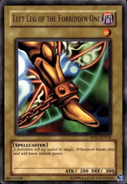 Left Leg of the Forbidden One Unl Ed Non Reprint Rare RP01-EN018 Yu-Gi-Oh! - Image 1