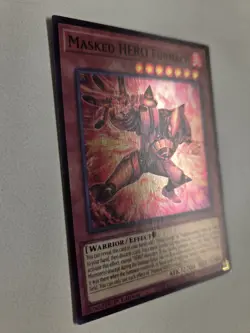 Masked HERO Furnace MZMU-EN015 Super Rare Yugioh Maze of Muertos 1st Edition - Image 2
