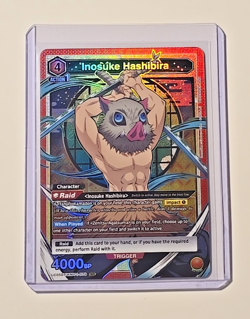 Union Arena Demon Slayer Inosuke Hashibira SR UE05BT/KMY-1-079 - Image 3