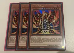 3x YUGIOH 1st Ed RA01-EN001 ULTRA RARE LAVA GOLEM - Image 1