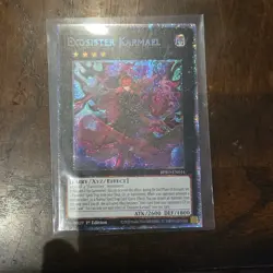 Yu-Gi-Oh! Konami Exosister Karmael BPRO-EN044 1st Ed Holo Xyz/Effect Monster - Image 1