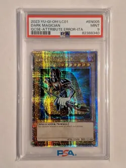 Yu-Gi-Oh! Dark Magician Attribute Error LC01-EN005 QCSE 2023 PSA 9 - Image 3