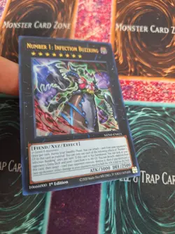 Yugioh Number 1: Infection Buzzking MZMI-EN023 Ultra Rare 1st Edition Near Mint - Image 2