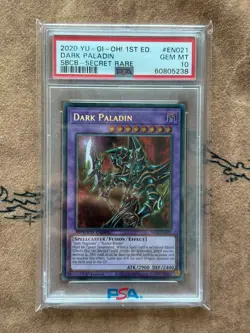 PSA 10 Dark Paladin SBCB-EN021 Secret Rare YuGiOh - Image 1