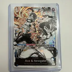 One Piece Starter Deck 22: Ace & Newgate ST22-001 Parallel Alternate Alt Leader - Image 3