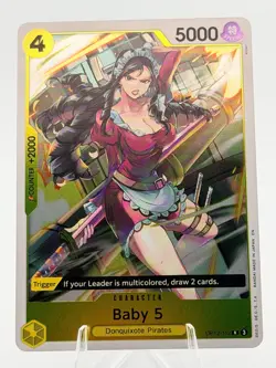 Baby 5 OP12-112 Rare Foil One Piece TCG LOTM English NM - Image 1