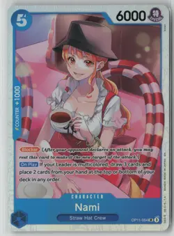 Nami (054) OP11-054 One Piece A Fist of Divine Speed Super Rare Near Mint - Image 1