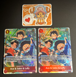 2x (Alternate Art) Ace & Sabo & Luffy (OP13-007) | One Piece English - Image 1
