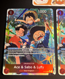 2x (Alternate Art) Ace & Sabo & Luffy (OP13-007) | One Piece English - Image 2
