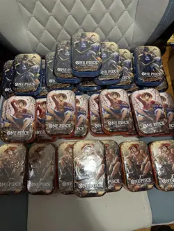 Bandai Namco One Piece Tin Pack Set Vol. 2 Tins lot of 30- ALL SEALED TINS - Image 2