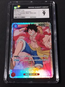 One Piece TCG Monkey D. Luffy OP01-024 JAP CGC 9 - Image 1