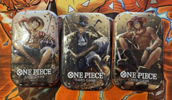 One Piece TCG Tin Pack Set Vol. 2 (TS-02, OP13) New Factory Sealed Set Of 3 - Image 1