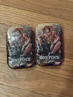 One Piece TCG Tin Pack Set Vol. 2 New Factory Sealed Set Of 2 Tins - Image 1