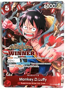 One Piece OP05 Treasure Cruise Winner-Entrant Bundle, Luffy Kid Crocodile Kaido - Image 3