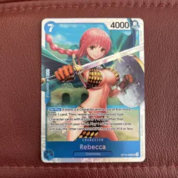 Rebecca OP10-058 Super Rare Royal Blood One Piece TCG Mint NM - Image 1