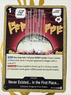 One Piece TCG Never Existed in the First Place Carrying On His Will Regular - Image 1