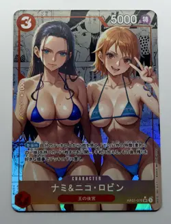 ONE PIECE Nico Nami Busty Bikini Serie 1 Goddess Story Waifu ACG Doujin Card - Image 1