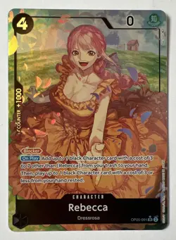 One Piece TCG Rebecca ALT ART SR OP05-091 Awakening Of The New Era English NM - Image 1