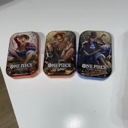 One Piece Card TCG Vol 2 Mini Tin Set of 3 (TS-O2, OP-13) Brand New & Sealed - Image 1