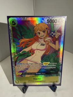 One Piece TCG Nami Egghead/ Straw Hat Crew Two Legends OP08-106SR Near Mint - Image 1