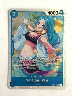 One Piece TCG Nefeltari Vivi EB04-025 Foil SR The Azure Sea's Seven - Image 1