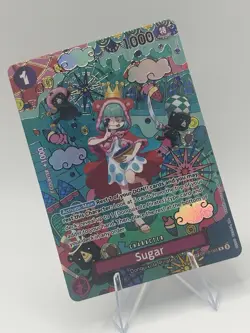 One Piece Sugar OP10 OP14 Special Full Art Holo 1000 Power Bandai Card - Image 4