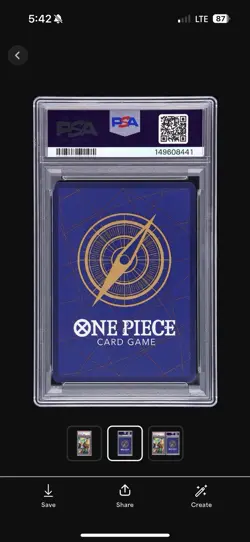 2026 ONE PIECE THE AZURE SEA'S SEVEN SPECIAL ALT ART #006 RORONOA ZORO PSA 10 - Image 3