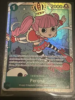 Bandai One Piece Card Game Perona OP12-034 SR OP12 Special Holo 2000 - Image 1