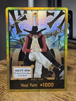 DON!! Card Dracule Mihawk Gold OP14 OnePiece TCG ENGLISH - Image 1