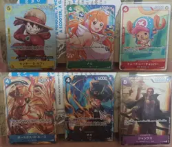 ONE PIECE Mcdonald's Promo 6 piece set Card Game Promotion Set 2025 - Image 1