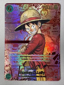One Piece Carrying on His Will OP13-118 SEC - Monkey.D.Luffy - RED Manga Alt Art - Image 1