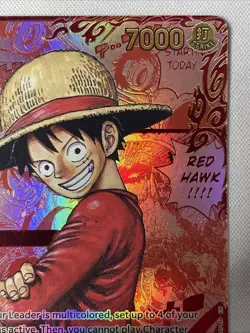 One Piece Carrying on His Will OP13-118 SEC - Monkey.D.Luffy - RED Manga Alt Art - Image 4