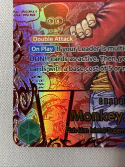One Piece Carrying on His Will OP13-118 SEC - Monkey.D.Luffy - RED Manga Alt Art - Image 5