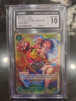 One Piece Monkey D. Luffy SEC OP13-118 English Carrying On His Will - Image 1