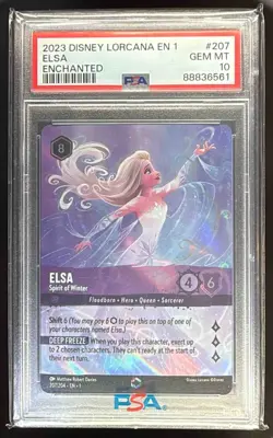 2023 Disney Lorcana TCG: The First Chapter Elsa - Spirit of Winter Alternate Art - Image 1