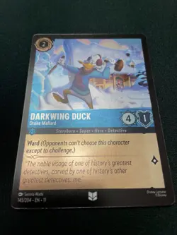 Disney Lorcana Winterspell COLDFOIL #145/204 Darkwing Duck - Drake Mallard - Image 1