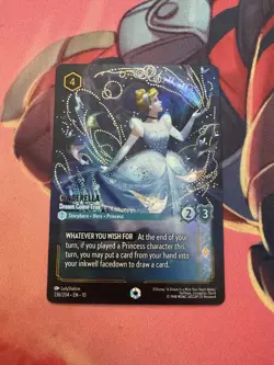 Disney Lorcana Dream Cinderella Come True (Enchanted) - Whispers HOLO 236/204 - Image 1