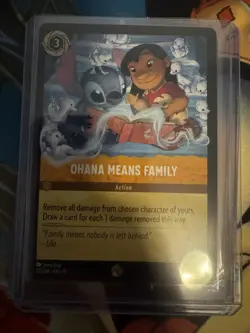 Disney Lorcana Winterspell Legendary Ohana Means Family Non Foil Card 32/204 - Image 1