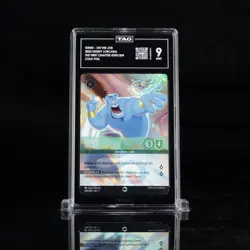 Disney Lorcana Genie On the Job Enchanted Graded TAG 9 *Double Sword* - Image 1