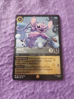 Disney Lorcana Winterspell Angela Experiment 624 Cold Foil Epic Card 191/204 - Image 1