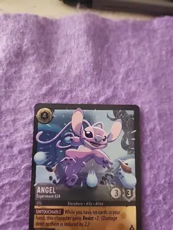 Disney Lorcana Winterspell Angela Experiment 624 Cold Foil Epic Card 191/204 - Image 2