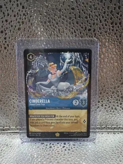 LORCANA WHISPERS IN THE WELL CINDERELLA LEGENDARY 155/204 TEXTURED DISNEY - Image 2